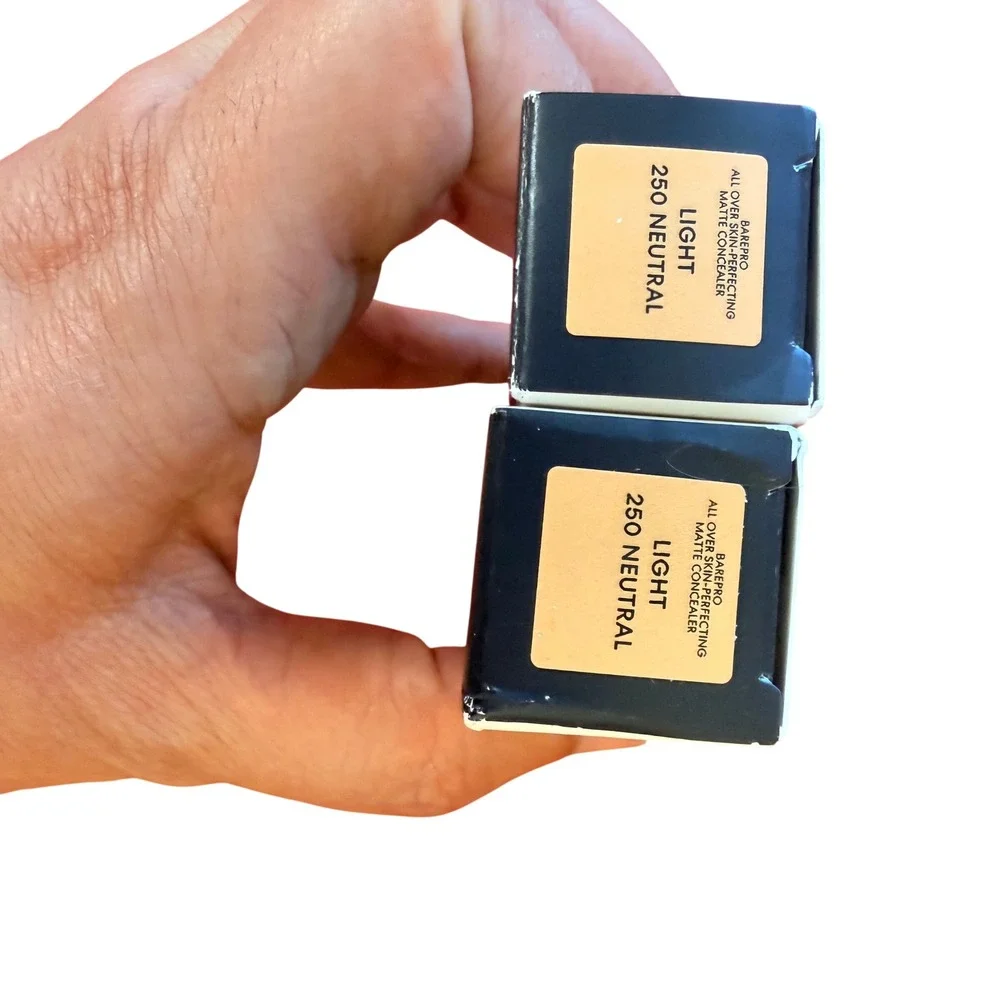 NWT 2pk bareMinerals BarePro Concealer 0.25oz Light 250‎ Neutral SPF 25 Matte